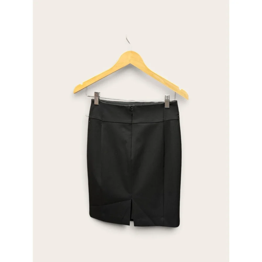 Express Black Pleated Hip Pencil Skirt Size 2 NWT Business Professional Career